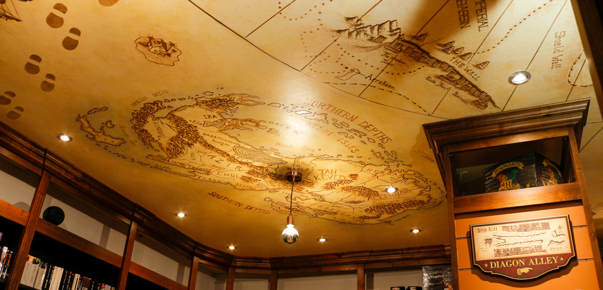 Plafond peint - Imaginères - Toulouse - Siegfried Rouja