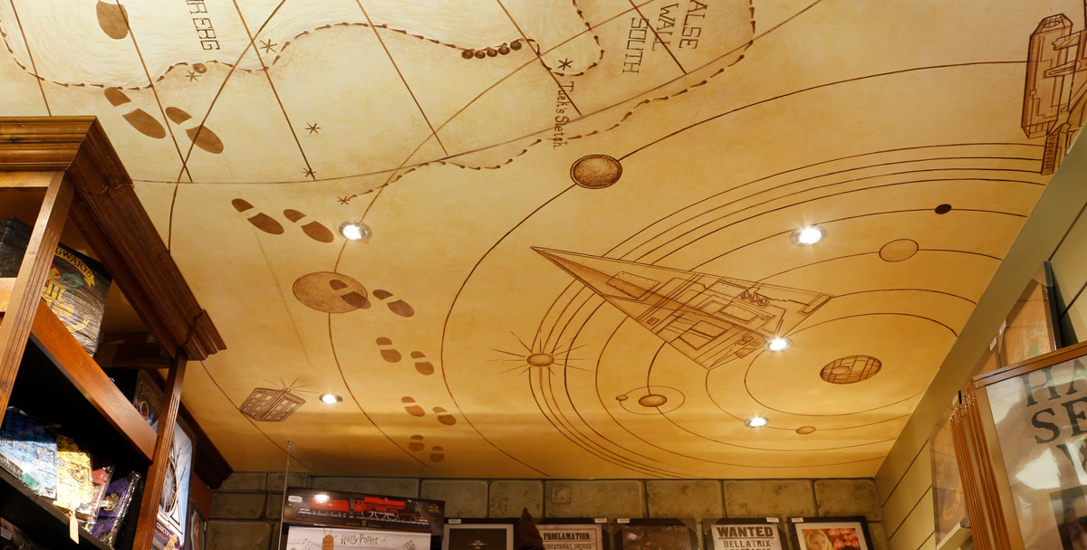 Plafond peint - Imaginères - Toulouse - Siegfried Rouja