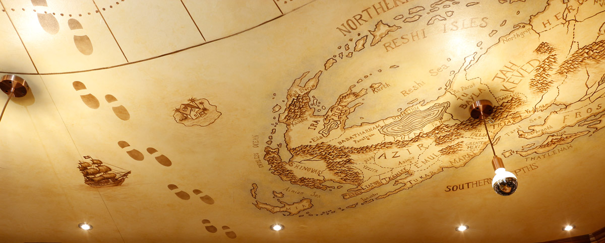 Plafond peint - Imaginères - Toulouse - Siegfried Rouja