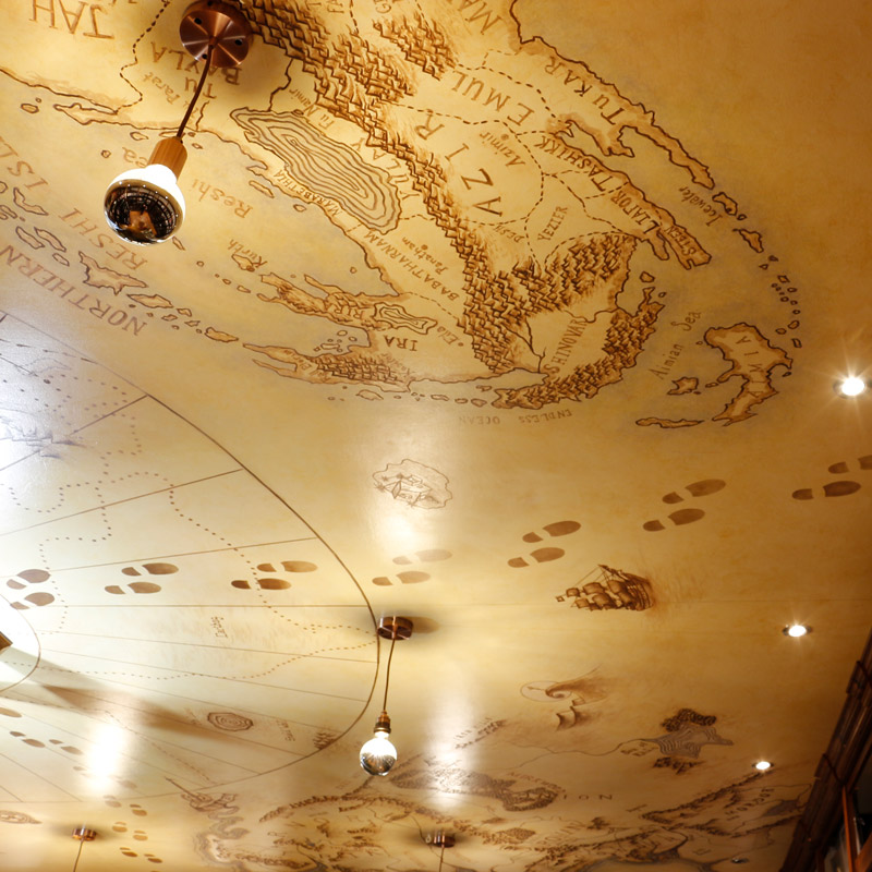 Plafond peint - Imaginères - Toulouse - Siegfried Rouja